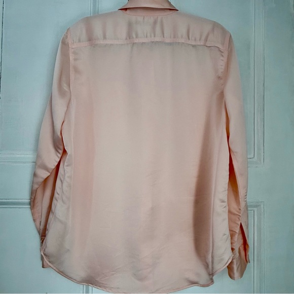 LAUREN Ralph Lauren Pale Pink Satin Blouse - XL - Picture 2 of 4